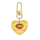 thumbnail image 1 of Fiesta de cumpleaños de tarta Portuguesa Llavero de metal en forma de corazón dorado, 1 of 3