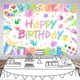 thumbnail image 3 of Fondo de cumpleaños personalizado con pintura para niños, decoración de fiesta con salpicaduras de pintura, grafiti colorido, dibujo, fotografía, pancarta de fondo (7 x 5 pies), 3 of 5