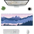 thumbnail image 2 of Large Gaming Mouse Pad, Computer Mat for Desk Design with Forest and Mountains, Big Extended Deskpad Loptop Pads, Tree XL Long Mousepad Laptop Makeup Pads for Home Office, 31.5 * 11.8 Inch, 2 of 7