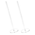 thumbnail image 4 of SWETRACE 2Pcs Acrylic Toilet Paper Holder Stand Freestanding Roll Storage Rack for Restaurant and Hotel, 4 of 8
