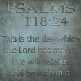 thumbnail image 2 of Lewis, Sheldon 26x26 Black Ornate Wood Framed with Double Matting Museum Art Print Titled - Be Glad In It Psalms, 2 of 4