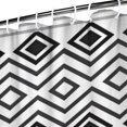thumbnail image 3 of Boho Black and White Geometric Ethnic Pattern Shower Curtain 84"x72" ,Bathroom Decorative Shower Curtains Set with 12 Hooks,Modern Waterproof Washable Shower Curtain, 3 of 6