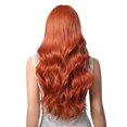 thumbnail image 2 of NARABB Foreign Trade Highlight Dyed Orange Mixed Color Gradient Long Curly Hair With Straight Bangs Wig, 2 of 5