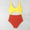 thumbnail image 4 of Xmarks Mommy and Me Swimsuit Ruffle Family Matching Swimwear Two Pieces/Three Pieces Bikini Bathing Suit Summer Beachwear, 4 of 7