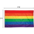 thumbnail image 4 of In the Breeze 3700 — Rainbow Grommet Flag - 2 x 3 Feet — Colorful Flag for Pride Celebrations, 4 of 6