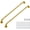 Polished Gold, variant on Grab Bars for Shower, 2 Pack 36-Inch Anti Slip Shower Handles for Elderly, Safety Shower Grab Bar, Stainless Steel Handicap Grab Bars for Bathroom (Black 1" Diameter)