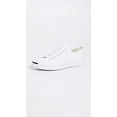 thumbnail image 2 of Converse Jack Purcell Canvas Unisex Sneakers, White/White/Black, 12.5 US Women/11 US Men, 2 of 6