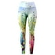 thumbnail image 4 of WILLBEST Leggings Estampados de Cintura Alta Para Mujer, Pantalones de Yoga Casuales, Cómodos, Elásticos, Suaves y Transpirables, Para Entrenar, Correr y Atléticos. Mediana, 4 of 4