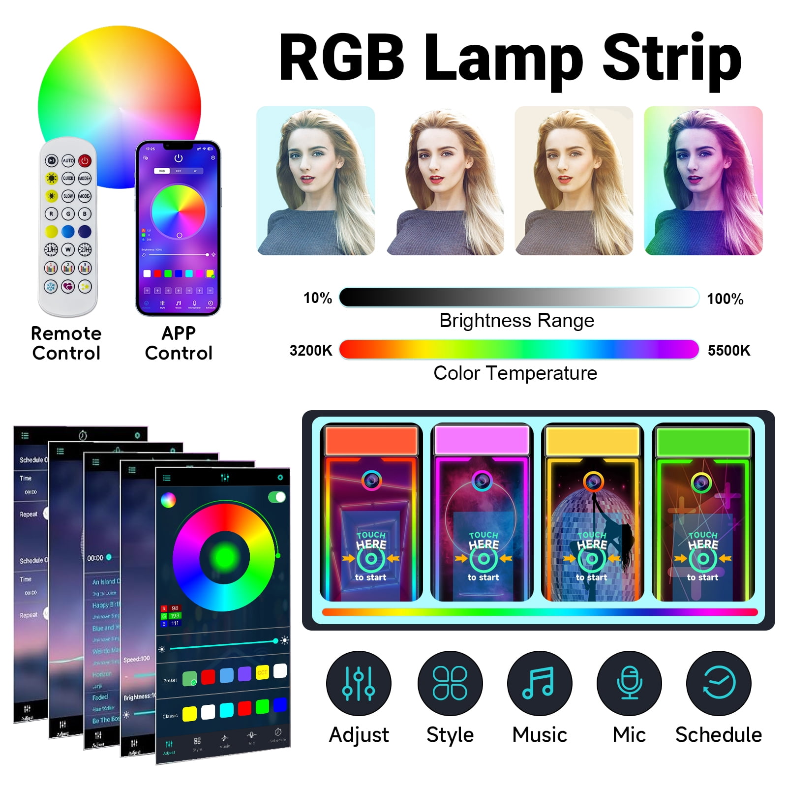 Magic Mirror Photo Booth, 65'' Mirror Photo Booth, 32'' Touch Screen, Mirror PhotoBooth with Built-in Mini PC with Instant Print and Sharing for Event Party Wedding Rental (White, 32")