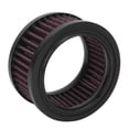 thumbnail image 1 of Motorcycle Air Filter, Retro Washable Air Cleaner CNC Steel Billet Reusable  For Upgrade, 1 of 8