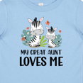 thumbnail image 4 of Inktastic Zebra My Great Aunt Loves Me Boys or Girls Baby T-Shirt, 4 of 5