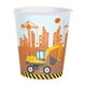 thumbnail image 2 of Vehículo de construcción, excavadora, carretilla elevadora, chico de la construcción, fiesta, vaso de papel, cartón, cuchillo, tenedor, cuchara, mantel, pancarta, decoración de cumpleaños, 2 of 5
