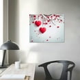 thumbnail image 4 of Nawypu Valentine Canvas Wall Art for Living Room Love Tree Wall Decor, Pink Red Aesthetic Paintings for Bedroom Office Kitchen Bathroom, Valentines Day Wall Pictures, 4 of 5