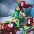 thumbnail image 4 of Disfraz de Cosplay de Fénix oscuro Multicolor, traje de superhéroe de Fénix, traje de fiesta de Halloween Zentai con estampado 3D, 4 of 5