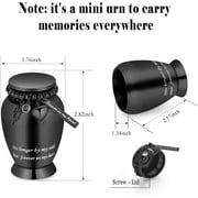 Small Keepsake Cremation Urns for Human Ashes Heart Case and Funnel - Beautiful Heart & Wings Engraved Mini Memorial Urn Decorative Urn with Heart Design for Female Male