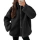 thumbnail image 1 of Abrigos y chaquetas casuales de manga larga sin capucha para mujer, abrigos de imitación de invierno lisos, chaqueta de polar con bolsillos de solapa y manga larga, abrigo informal de moda para mujer, 1 of 8