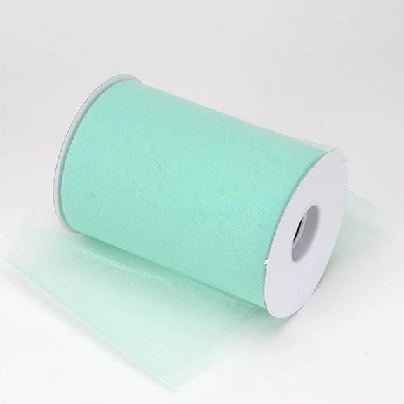 Mint Green Tulle Fabric - 6 Inches Wide X 100 Yards