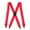 Red, variant on Perry Suspenders  Solid Color X-Back Clip-End Suspenders (Men)