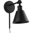 thumbnail image 6 of Better Homes and Gardens 6" Craftsman Dimmable 1-Light Black Wall Sconce, Suitable for Living Rooms, Dining Rooms, Bedrooms, 6 of 15