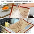 thumbnail image 5 of KK Silicone Baking Mat,28"x 20" Extra Thick Large Non Stick Sheet Mat with Measurement Non-slip Dough Rolling Mat,Reusable Food Grade Silicone Counter Mat for Making Cookies,Macarons,Bread and Pastry, 5 of 17