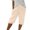 Beige, variant on WIZUTIZ Bermuda Shorts Women Long Relaxed Wide Leg Sports Loose Shorts Mid Rise Solid Shorts Knee-Length with Pockets Jogging Tie Side Shorts for Ladies Breathable Workout Beige Linen