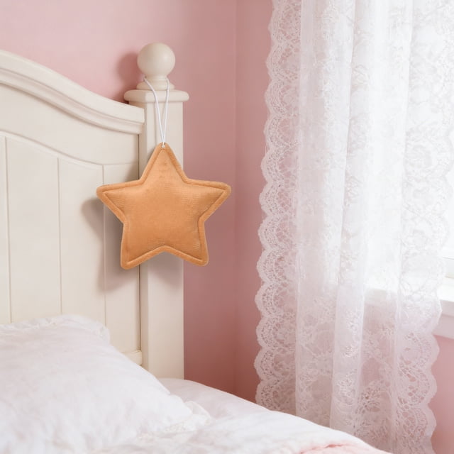 Colgante decorativo en forma de estrella | Juego de 5 adornos colgantes de vidrio marino multicolor | Tela reciclada ecológica | Idea de regalo para cumpleaños Navidades Inauguración de casa | 12,5