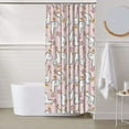 thumbnail image 6 of Shower Curtain, Goose Queen Waterproof Fabric Plastic Shower Curtain, Drying Fast Bathroom Curtain with 9 Buttonholes, Ruffle Shower Curtain 60x72in, 6 of 8