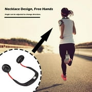 Clairlio USB Rechargeable Wearable Portable Mini Hand Free Fan Neckband Fan (Black)