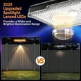thumbnail image 4 of Slssqhz Solar Fence Lights Outdoor LED Color Changing IP65 Waterproof Lights for Fence Wall Deck Step Backyard Patio Railings Pool, 4 of 6
