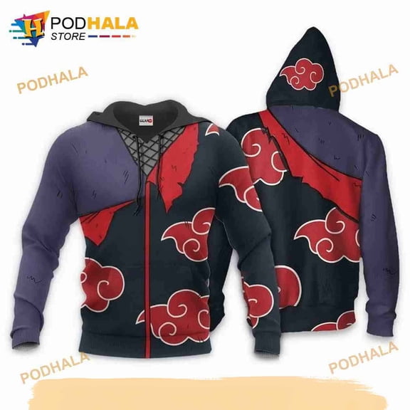 Uchiha Sasuke Akatsuki Anime Manga 3D Hoodie
