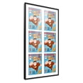 thumbnail image 2 of Comic Book Frame Wall Display with Mat for 6 Current Era Comics Published After 1985 - Black Comic Frame for 6.875x10.5 Comics, 2 of 5