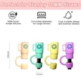 thumbnail image 5 of Creative Shape Straw Covers, Food-Grade Silicone Dust-Proof Drinking Straw Cover for Outdoor Activities, Reusable & Portable (4Pcs), 5 of 5