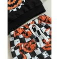 thumbnail image 6 of Infant Baby Boys Girls Halloween Outfits Long Sleeve Pumpkin Sweatshirt Pants Set, 6 of 8