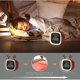 thumbnail image 5 of Rechargeable Wooden Night Light Alarm Clock With Adjustable Brightness, 5 of 5