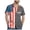 Grey, variant on 250 Anniversary Usa Shirt for Men Short Sleeve Button Up USA Memorial Day Shirts(Navy,S)