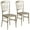 Gold, variant on Flash Furniture 2 Pack HERCULES Series White Resin Stacking Napoleon Chair