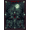 Gray Green Red, Pattern 12, variant on ODIKA 8'x10' Washable Area Rug Spooky Bats Gothic Skull Motif Halloween Eerie Refined for Dining Room, Large Office, Lounge, Non-Slip Chair-Friendly Mat