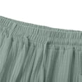 thumbnail image 4 of Girls Casual Solid Color Elastic Waist Capri Pants for Everyday Comfort with Pockets for Play, 14-15 Years, Green, 4 of 5