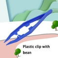 thumbnail image 3 of fastboy 3Pcs Tweezers Safety Beads Tweezer Clip Tool Toys Bead Model Building Craft Toy DIY Accessories Scissors Blue, 3 of 7