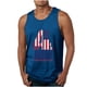 thumbnail image 1 of Tanques para Hombre para el Verano Solto Chaleco Impresión Deportivo Cuello Redondo, Casual, 1 of 4