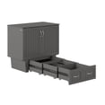 thumbnail image 4 of AFI Marina Twin Solid Wood Murphy Bed Chest with Drawer & Charger, Grey, 4 of 8
