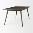 thumbnail image 4 of Mercana Furniture Nicholas II Solid Wood/Metal Rectangular Dining Table in Brown, 4 of 7