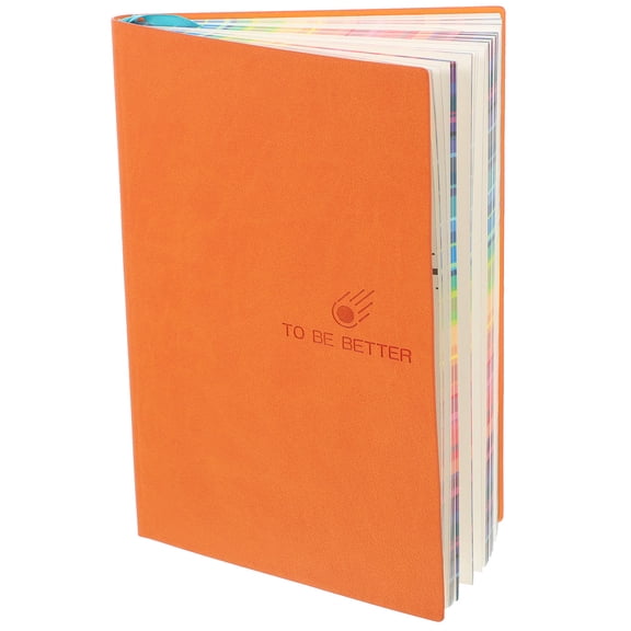 Orange Colored Paper Notebook for Office Use with Cover and Thickened Pages 8.5 x 11 inches