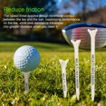 thumbnail image 4 of Meileang 50Pcs Plastic Golf Tees Three-head Design Professional Reduce Friction Serving Pins 38/6983mm Colorful Short Tees Practice Training Golf Ball Holder Golf Accessories, 4 of 8
