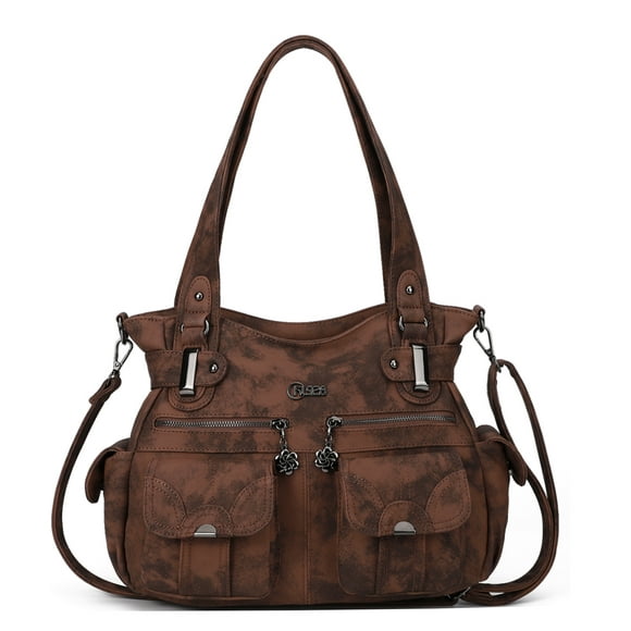 KL928 Women Large Purses Multi-Pocket Handbags PU Leather Tote Bag Gifts