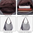thumbnail image 4 of Purses and Handbags for Women Fashion Canvas Hobo Bag Tote Bag Shoulder Bags Top Handle Satchel, 4 of 7