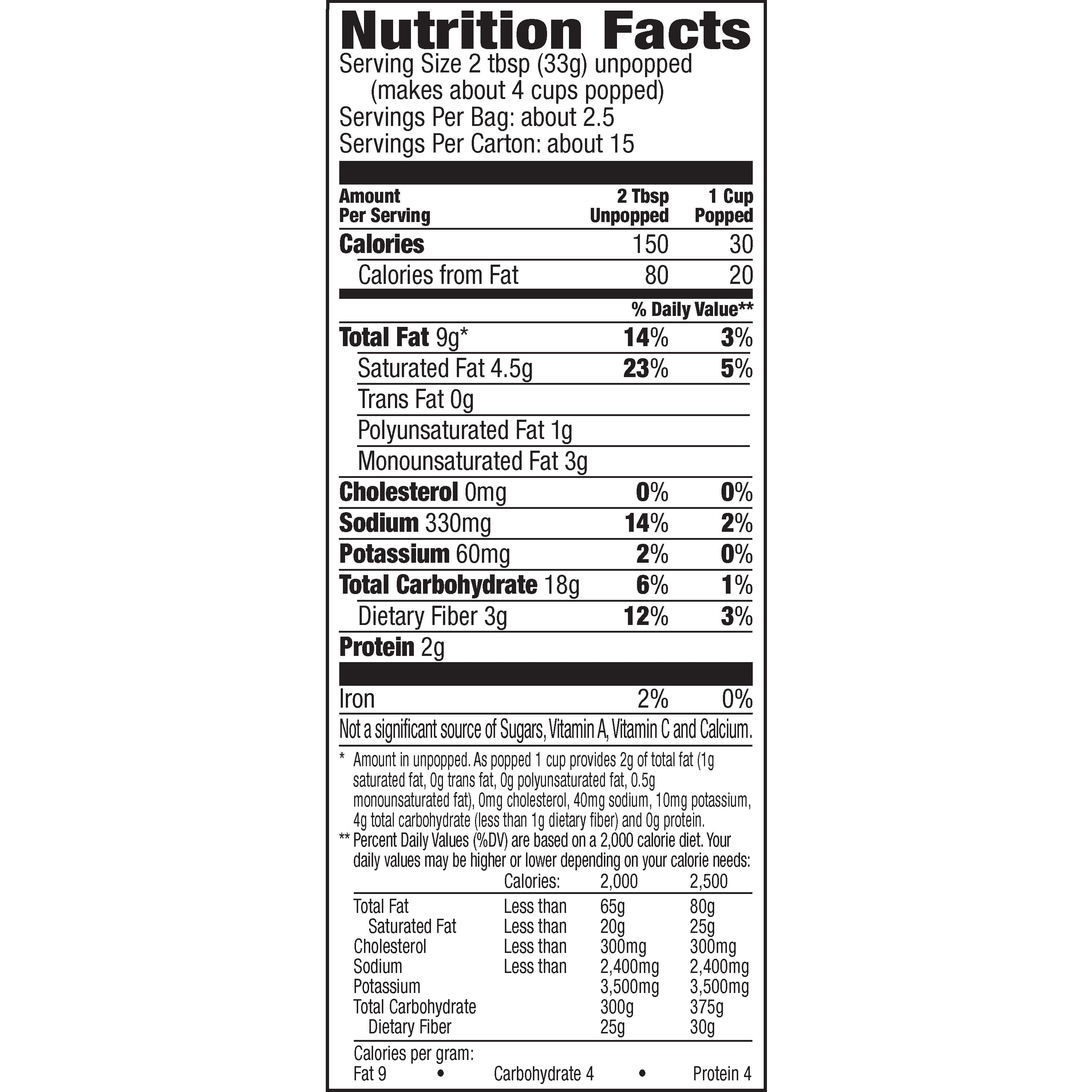 Orville Redenbacher's Movie Theater Butter Microwave Popcorn, Pop Up Bowl, 6-Count