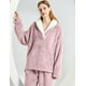 thumbnail image 5 of Conjunto de pijama Gihuo para mujer, de forro polar, color rosa esponjoso, 5 of 8