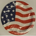 thumbnail image 2 of Usa American Flag 9” Paper Plates 8Ct Pack Party Americana 4Th Of July Patriotic, 2 of 6