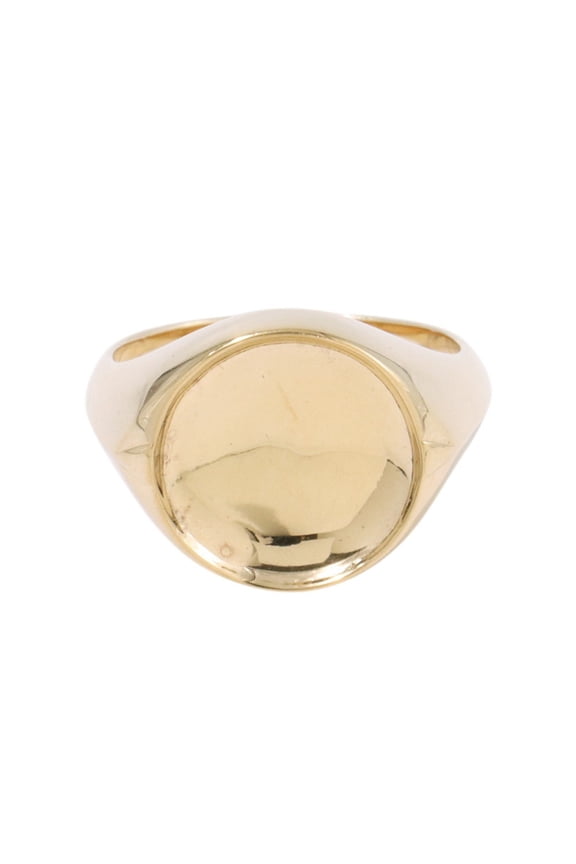 Pre-Owned Bottega Veneta Oval Signet Ring, SV925 Silver Metal, Size 2, 763202. (Bottega ring)